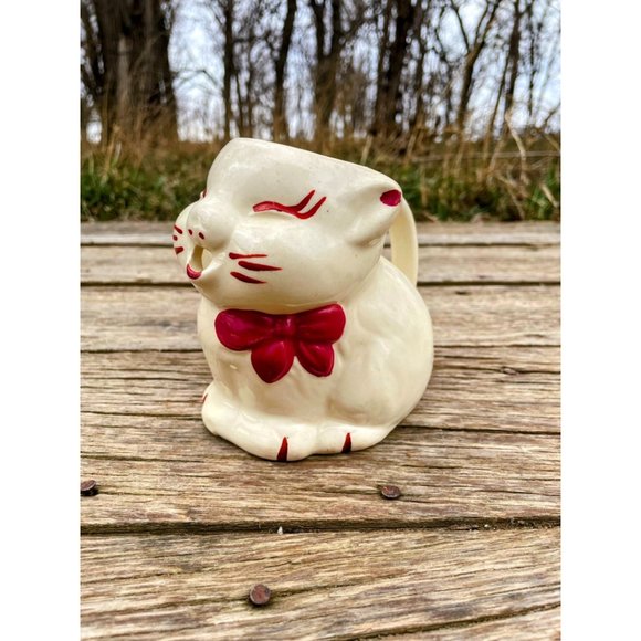 Vintage Shawnee Pottery Puss & Boots Cat Creamer Pitcher - Picture 1 of 12